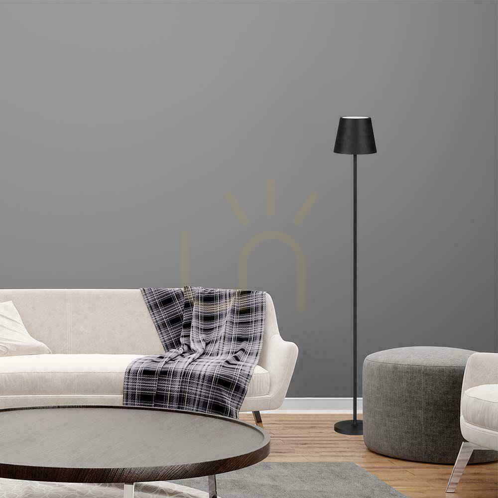 Šou V-TAC 4W LED podlahová lampa čierna IP54 dobíjacia VT-7544 3000K 300lm. V-TAC 4W LED podlahová lampa čierna IP54 dobíjacia VT-7544 3000K 300lm.