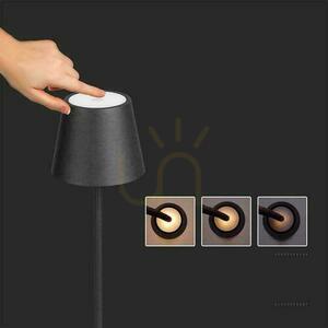 V-TAC 4W LED podlahová lampa čierna IP54 dobíjacia VT-7544 3000K 300lm. 8 V-TAC 4W LED podlahová lampa čierna IP54 dobíjacia VT-7544 3000K 300lm. small 8