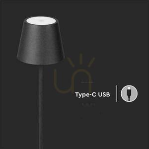 V-TAC 4W LED podlahová lampa čierna IP54 dobíjacia VT-7544 3000K 300lm. 9 V-TAC 4W LED podlahová lampa čierna IP54 dobíjacia VT-7544 3000K 300lm. small 9
