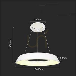 V-TAC 48W LED TRIAC závesné svietidlo biele VT-7755 4000K 5000lm 1 V-TAC 48W LED TRIAC závesné svietidlo biele VT-7755 4000K 5000lm small 1