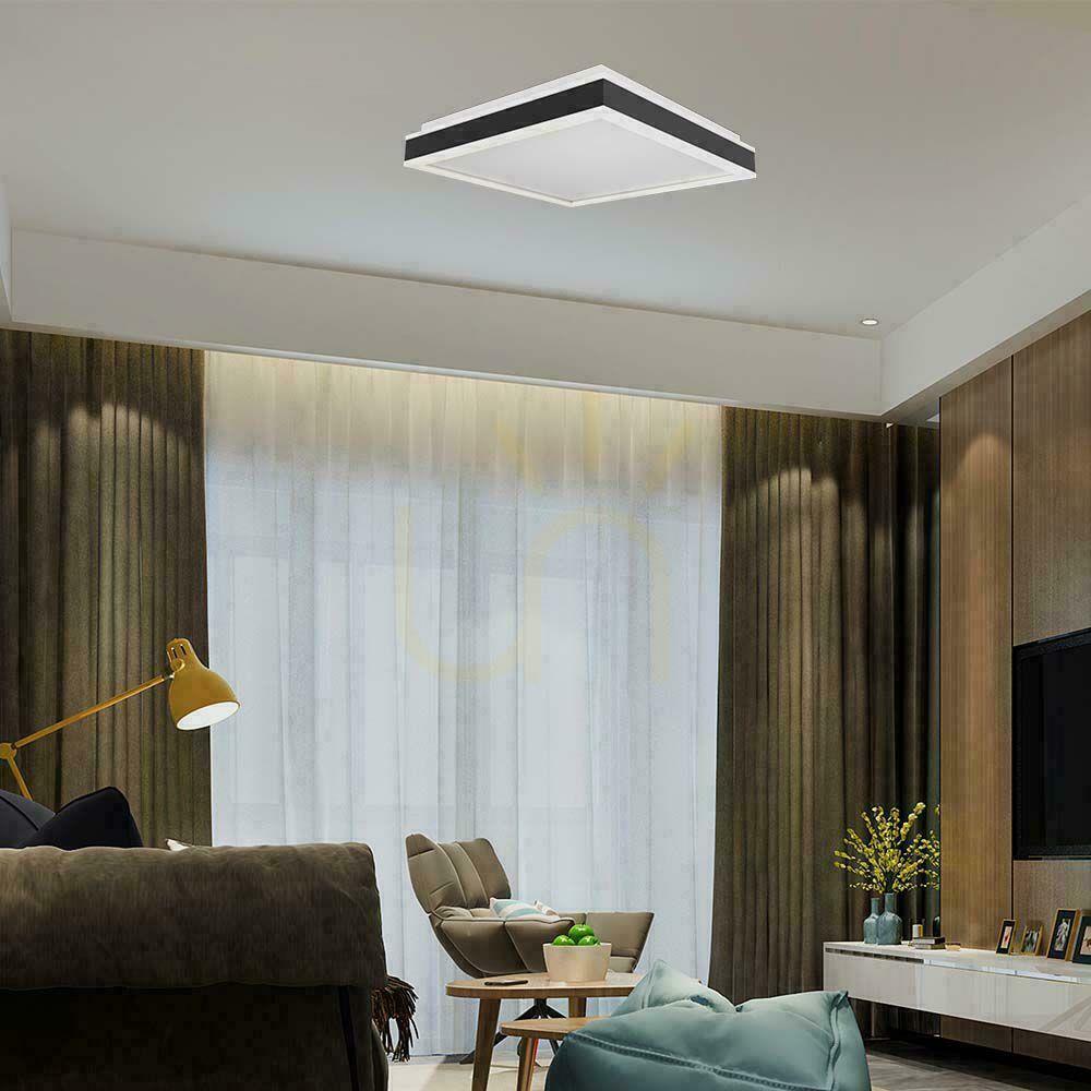 Displej V-TAC 38W LED TRIAC Plafond 3v1 Black Square 40x40cm VT-7757-B 4000K 4000lm V-TAC 38W LED TRIAC Plafond 3v1 Black Square 40x40cm VT-7757-B 4000K 4000lm