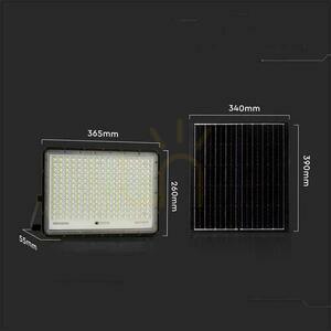 V-TAC 30W solárny LED projektor s diaľkovým ovládaním, AUTO, časovač, IP65 čierny VT-240W 6400K 2600lm small 4