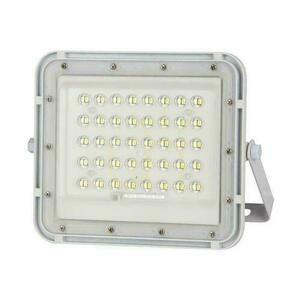 V-TAC 6W solárny LED projektor s diaľkovým ovládaním, AUTO, časovač, IP65 biely VT-40W-W 4000K 400lm. small 1