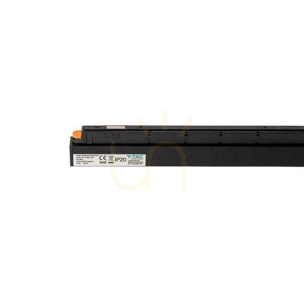 Náhľad SMART 48V V-TAC 20W LED CCT 90st SMART WiFi TRACKLIGHT autobusové svietidlo čierne VT-3620 2700K-6400K 2100lm 3 roky záruka SMART 48V V-TAC 20W LED CCT 90st SMART WiFi TRACKLIGHT autobusové svietidlo čierne VT-3620 2700K-6400K 2100lm 3 roky záruka