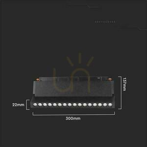 SMART 48V V-TAC 18W LED CCT zbernicové svietidlo 30st SMART WiFi TRACKLIGHT Black VT-3618 2700K-6400K 1500lm 3 roky záruka small 6