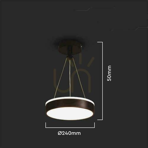 Skontrolujte Závesné svietidlo V-TAC VT-7765 čierne LED 12 W 4000 K 1280 lm 24 cm
