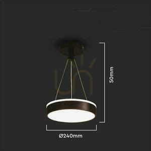 Závesné svietidlo V-TAC VT-7765 čierne LED 12 W 4000 K 1280 lm 24 cm small 1