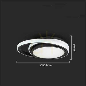 Prisadené stropné svietidlo V-TAC 24W LED 3v1 čierne okrúhle fi.30cm VT-7783 4000K 2560lm small 1
