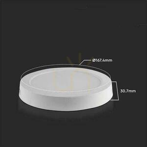 V-TAC povrchovo montované LED panelové svietidlo Premium Downlight 12W Round fi170 VT-60012 3000K 1200lm. small 2
