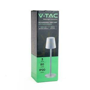 V-TAC 3W LED nabíjacia stmievateľná lampa na nočný stolík šedá VT-7703 3000K 70lm. 5 V-TAC 3W LED nabíjacia stmievateľná lampa na nočný stolík šedá VT-7703 3000K 70lm. small 5