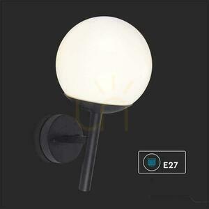 V-TAC E27 Sphere Garden Luminaire Upward Kinkiet Black MAT VT-1224 3 roky záruka small 3