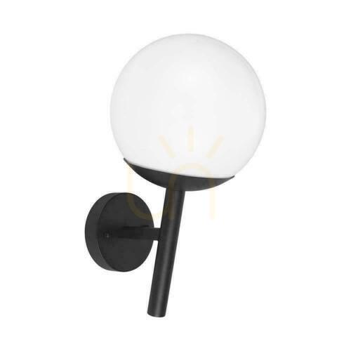 Skontrolujte V-TAC E27 Sphere Garden Luminaire Upward Kinkiet Black MAT VT-1224 3 roky záruka
