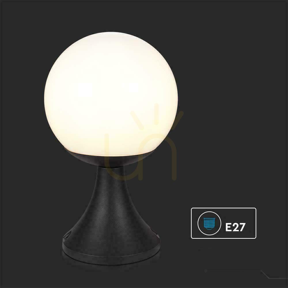 Displej V-TAC E27 Sphere záhradné svietidlo tyč 33cm čierna MAT VT-1230 3 roky záruka V-TAC E27 Sphere záhradné svietidlo tyč 33cm čierna MAT VT-1230 3 roky záruka