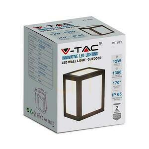 V-TAC 12W LED nástenné svietidlo IP65 čierne VT-822 3000K 1350lm small 4