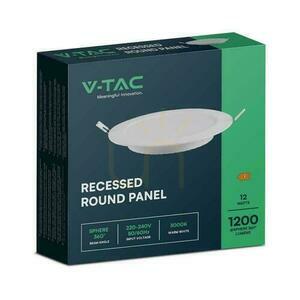 V-TAC LED panelové zapustené svietidlo Premium 12W Round fi170 VT-61012 4000K 1200lm. small 2