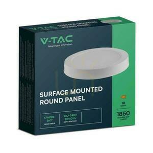 V-TAC povrchovo montované LED svietidlo Premium Downlight 18W Round fi215 VT-60018 3000K 1850lm. small 2