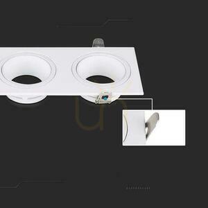 Biele trojité zápustné svietidlo V-TAC VT-441 3×GU10 max. 35 W IP20 small 3
