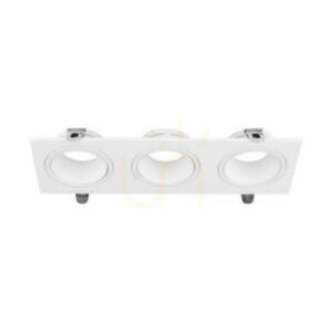 Biele trojité zápustné svietidlo V-TAC VT-441 3×GU10 max. 35 W IP20 small 0