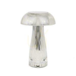 V-TAC 1W LED stolová lampa na nočný stolík 25cm USB nabíjanie Stmievateľná transparentná VT-1040 3000K-6000K 50lm small 2