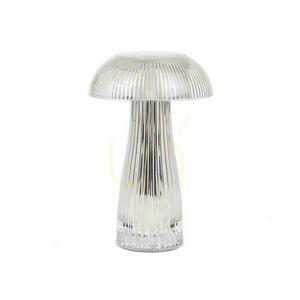 V-TAC 1W LED stolová lampa na nočný stolík 25cm USB nabíjanie Stmievateľná transparentná VT-1040 3000K-6000K 50lm small 3