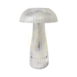 V-TAC 1W LED stolová lampa na nočný stolík 25cm USB nabíjanie Stmievateľná transparentná VT-1040 3000K-6000K 50lm small 0