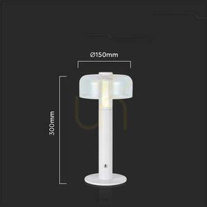 V-TAC 1W LED stolová lampa na nočný stolík 30cm USB nabíjanie Stmievateľná biela VT-1049 3000K 100lm small 2