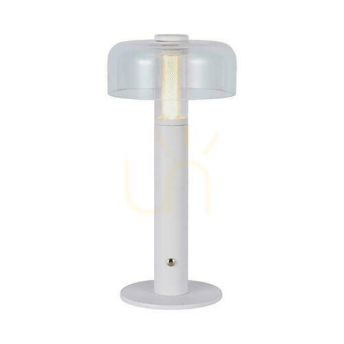 Skontrolujte V-TAC 1W LED stolová lampa na nočný stolík 30cm USB nabíjanie Stmievateľná biela VT-1049 3000K 100lm.