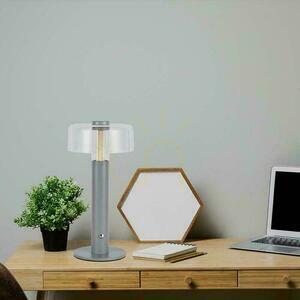 V-TAC 1W LED stolová lampa na nočný stolík 30cm USB nabíjanie Stmievateľná šedá VT-1049 3000K 100lm small 5