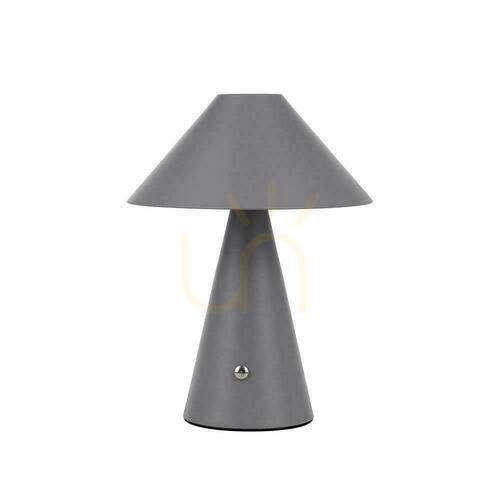 Skontrolujte V-TAC 3W LED stolová lampa 24cm USB nabíjanie Stmievateľná šedá VT-1051 3000K-6000K 200lm