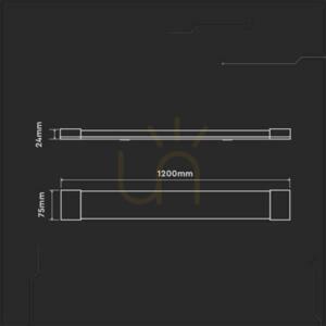 V-TAC 40W LED povrchové lineárne svietidlo 120cm VT-8340 6500K 4800lm 3 roky záruka 3 V-TAC 40W LED povrchové lineárne svietidlo 120cm VT-8340 6500K 4800lm 3 roky záruka small 3
