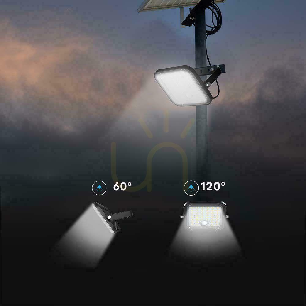 vyhliadka V-TAC 30W IP65 solárny LED projektor, diaľkový časovač, LiFePo 6,4V 6000mA čierny VT-432 4000K 4800lm 3 roky záruka V-TAC 30W IP65 solárny LED projektor, diaľkový časovač, LiFePo 6,4V 6000mA čierny VT-432 4000K 4800lm 3 roky záruka