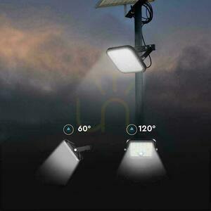 V-TAC 30W IP65 solárny LED projektor, diaľkový časovač, LiFePo 6,4V 6000mA čierny VT-432 6400K 4800lm 3 roky záruka small 11
