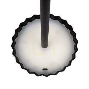 V-TAC 4W LED stolová lampa na nočný stolík 37cm USB nabíjanie stmievateľná čierna VT-1028 3000K-6000K 150lm small 2