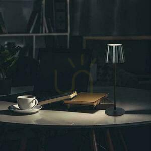 V-TAC 4W LED stolová lampa na nočný stolík 37cm USB nabíjanie stmievateľná čierna VT-1028 3000K-6000K 150lm small 9