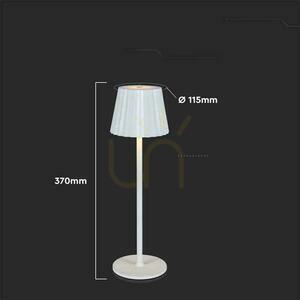 Stolová LED lampa V-TAC VT-1028-W 1,5 W biela USB-C 37 cm small 1