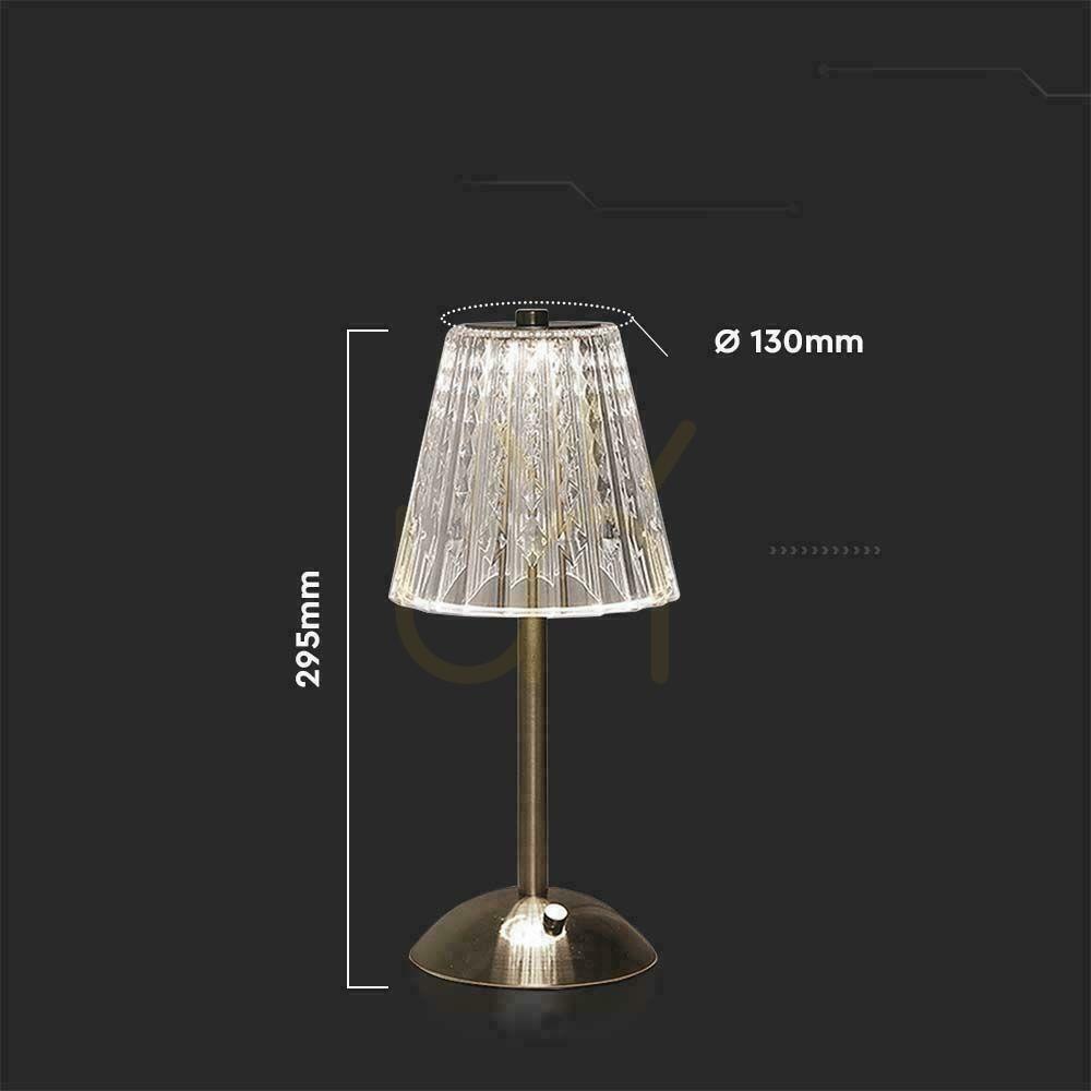 vyhliadka V-TAC 3W LED 29cm stolové nočné svetlo USB nabíjanie stmievateľné pieskovo hnedé VT-1033 3000K-6000K 210lm V-TAC 3W LED 29cm stolové nočné svetlo USB nabíjanie stmievateľné pieskovo hnedé VT-1033 3000K-6000K 210lm