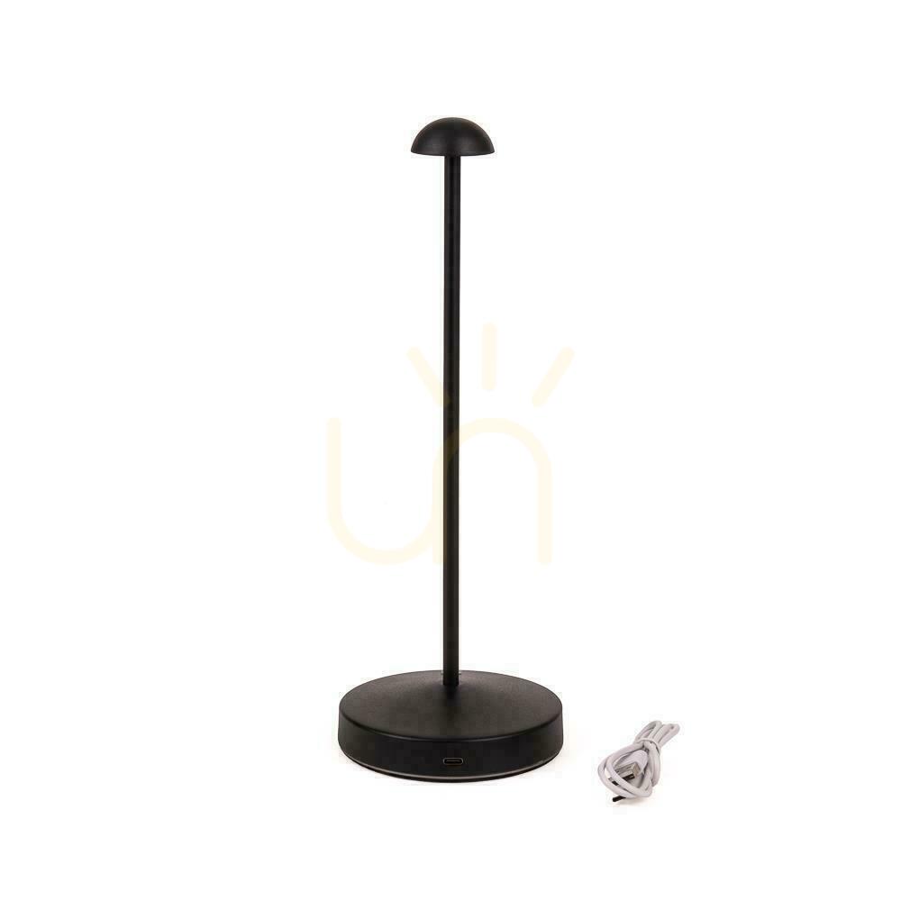 vyhliadka V-TAC 3W LED 29cm stolové nočné svetlo USB nabíjanie stmievateľné čierne VT-1073 3000K-6000K 130lm. V-TAC 3W LED 29cm stolové nočné svetlo USB nabíjanie stmievateľné čierne VT-1073 3000K-6000K 130lm.