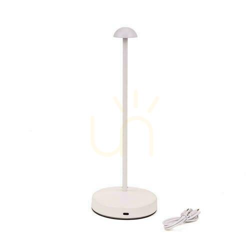 Skontrolujte V-TAC 3W LED 29cm stolové nočné svetlo USB nabíjanie stmievateľné biele VT-1073 3000K-6000K 130lm.