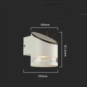 Záhradná nástenná lampa Solárna V-TAC 1W LED biela IP44 VT-1138 3000K 70lm 3 roky záruka small 2
