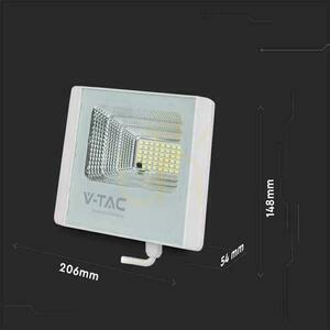 V-TAC Solárny LED projektor 12W biely IP65, diaľkové ovládanie, časovač VT-25W 6400K 550lm small 4