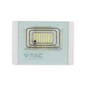 V-TAC 20W biely IP65 solárny LED projektor, diaľkové ovládanie, časovač VT-60W 6400K 1650lm. small 8