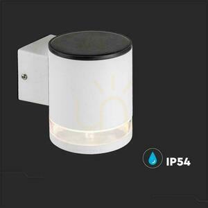 Záhradná nástenná lampa Solárna V-TAC 1W LED biela IP54 VT-1139 3000K 70lm 3 roky záruka small 3