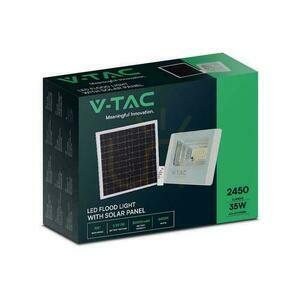 V-TAC Solárny LED projektor 35W biely IP65, diaľkové ovládanie, časovač VT-100W 6400K 2450lm small 3