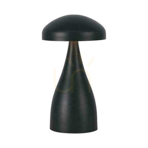 Skontrolujte V-TAC 1W LED stolová lampa na nočný stolík 22cm USB nabíjanie stmievateľná čierna VT-1041 3000K-6000K 55lm