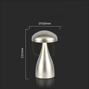 V-TAC 1W LED stolová lampa na nočný stolík 22cm USB nabíjanie Stmievateľná zlatá VT-1041 3000K-6000K 55lm small 2