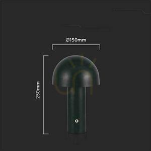 V-TAC 1W LED lampa na nočný stolík 25cm USB nabíjanie stmievateľná čierna VT-1047 3000K-6000K 200lm. small 4
