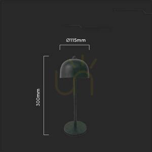 V-TAC 3W LED stolová lampa na nočný stolík 30cm USB nabíjanie stmievateľná čierna VT-1052 3000K-6000K 200lm small 5