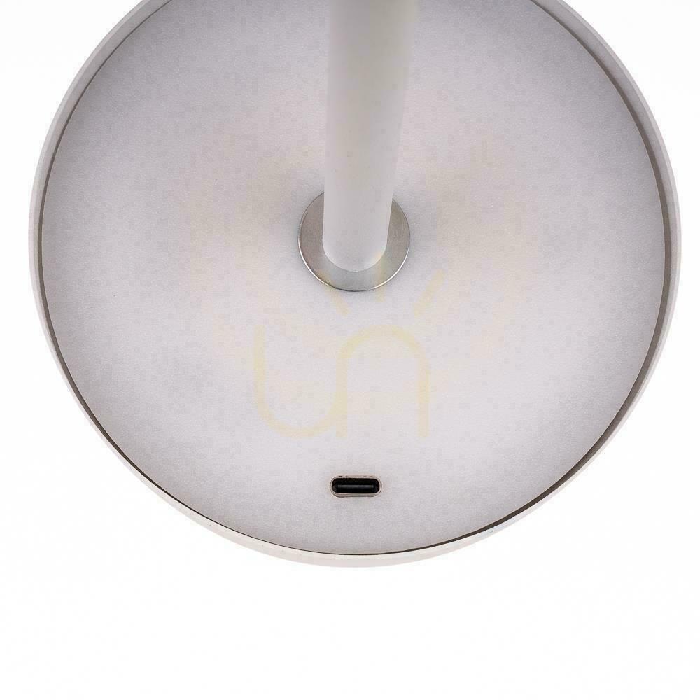 Náhľad V-TAC 3W LED stolová lampa na nočný stolík 30cm USB nabíjanie Stmievateľná biela VT-1052 3000K-6000K 200lm V-TAC 3W LED stolová lampa na nočný stolík 30cm USB nabíjanie Stmievateľná biela VT-1052 3000K-6000K 200lm