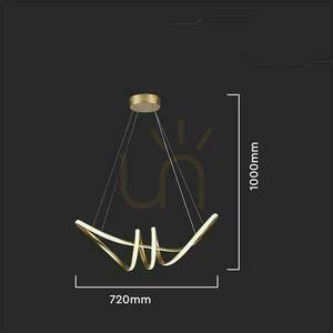 V-TAC 24W LED závesné svietidlo Champagne Gold VT-7798 3000K 3240lm 1 V-TAC 24W LED závesné svietidlo Champagne Gold VT-7798 3000K 3240lm small 1