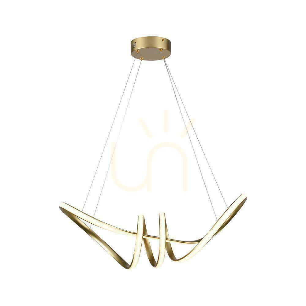 Skontrolujte V-TAC 24W LED závesné svietidlo Champagne Gold VT-7798 3000K 3240lm V-TAC 24W LED závesné svietidlo Champagne Gold VT-7798 3000K 3240lm